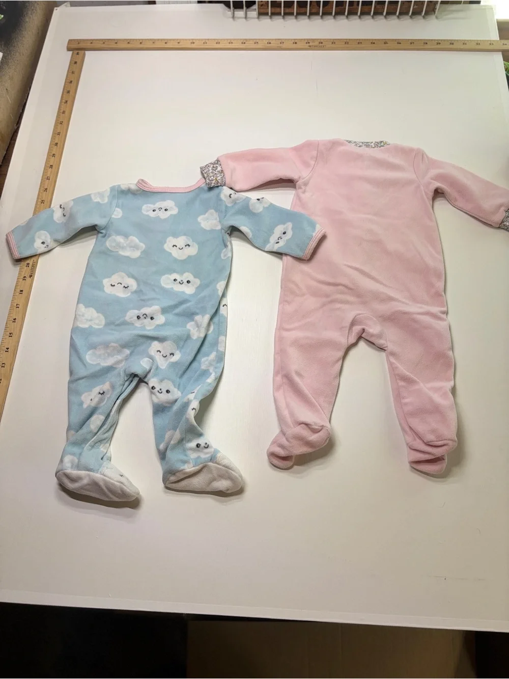 Carter’s Baby Girls 2-Pack Footed Pajamas Sleepers Pink Owl Blue 6M